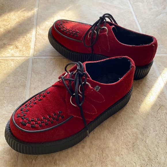 tuk Shoes Burgundy Suede Viva Mondo Creepers Tuk Poshmark